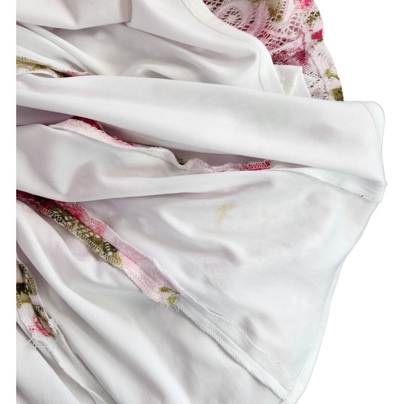 Studio One Womens 18 Sleeveless Floral Pink Roses Lace A-Line Dress Knee Length - Picture 10 of 13